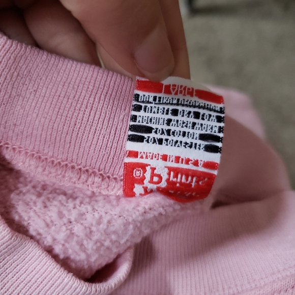Texrile Prints Size Large VINTAGE Pink Pismo Beach California Sweatshirt - Picture 7 of 9